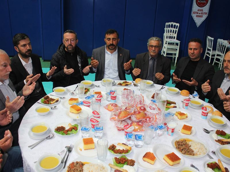 Acıgöl iftar programımızda dua